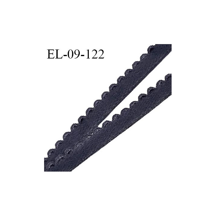 Elastique picot 9 mm lingerie couleur gris largeur 9 mm haut de gamme Fabriqué en France prix au mètre