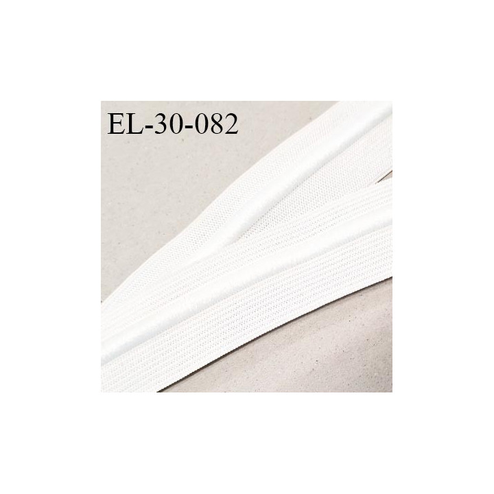 Elastique 30 mm avec cordon intérieur diamètre 6 mm couleur naturel haut de gamme largeur 30 mm prix au mètre