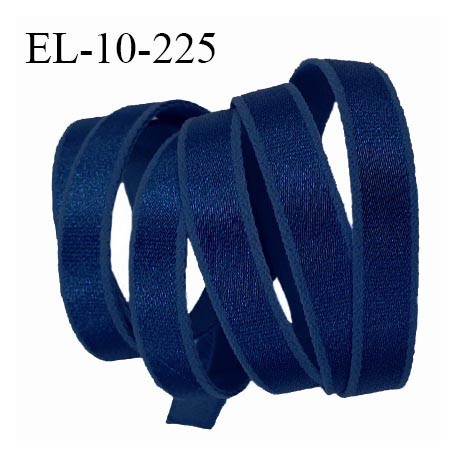 Elastique 10 mm bretelle et lingerie couleur bleu marine brillant fabriqué en France pour une grande marque prix au mètre