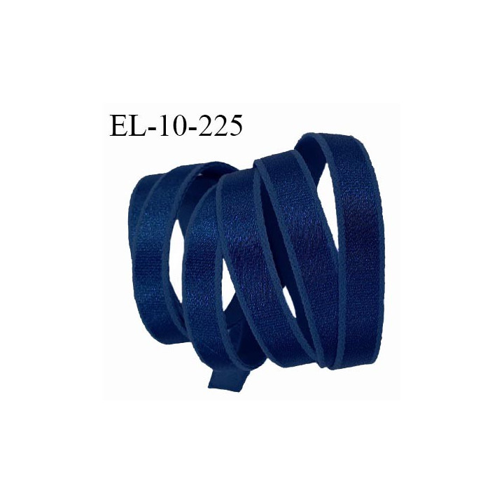Elastique 10 mm bretelle et lingerie couleur bleu marine brillant fabriqué en France pour une grande marque prix au mètre