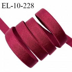 Elastique 10 mm lingerie couleur bordeaux brillant allongement +60% largeur 10 mm prix au mètre