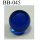 perle BICHE DE BERE couleur bleu non percée diamètre 14 millimètres POUR REPARER OU CREER VOS BIJOUX BICHE DE BERE 
