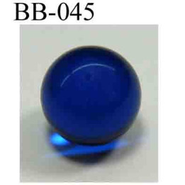 perle BICHE DE BERE couleur bleu non percée diamètre 14 millimètres POUR REPARER OU CREER VOS BIJOUX BICHE DE BERE	