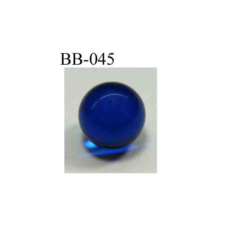 perle BICHE DE BERE couleur bleu non percée diamètre 14 millimètres POUR REPARER OU CREER VOS BIJOUX BICHE DE BERE	