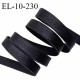 Elastique 10 mm bretelle et lingerie couleur charbon brillant allongement +60% largeur 10 mm prix au mètre
