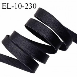 Elastique 10 mm lingerie couleur charbon brillant allongement +60% largeur 10 mm prix au mètre