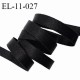 Elastique 11 mm bretelle et lingerie couleur noir brillant fabriqué pour une grande marque largeur 11 mm prix au mètre