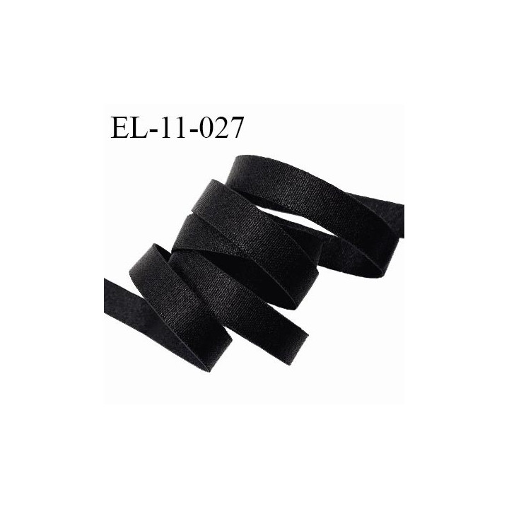 Elastique 11 mm bretelle et lingerie couleur noir brillant fabriqué pour une grande marque largeur 11 mm prix au mètre