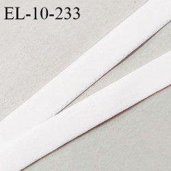 Elastique 10 mm lingerie haut de gamme couleur blanc allongement +60% fabriqué en France prix au mètre