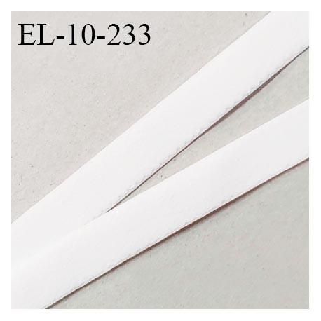 Elastique 10 mm bretelle et lingerie haut de gamme couleur blanc allongement +60% fabriqué en France prix au mètre