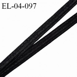 Elastique 4 mm spécial lingerie et couture couleur noir grande marque fabriqué en France élastique très souple prix au mètre