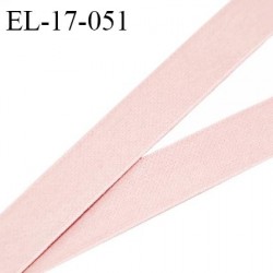 Elastique 16 mm bretelle et lingerie haut de gamme couleur rose poudré très doux au toucher fabriqué en France prix au mètre