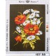Canevas à broder 22 x 30 cm marque ROYAL PARIS thème FLEURS le bouquet de fleurs