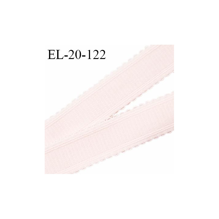Elastique 19 mm lingerie et bretelle couleur rose candy avec picots fabriqué pour une grande marque prix au mètre