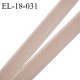 Elastique 18 mm lingerie et bretelle haut de gamme fabriqué en France couleur peau doux au toucher largeur 18 mm prix au mètre