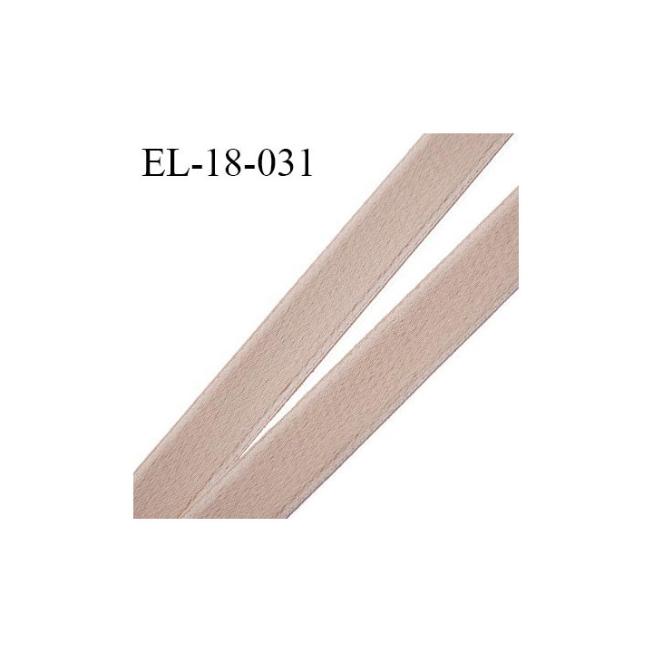 Elastique 18 mm lingerie et bretelle haut de gamme fabriqué en France couleur peau doux au toucher largeur 18 mm prix au mètre