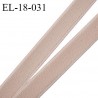 Elastique 18 mm lingerie et bretelle haut de gamme fabriqué en France couleur peau doux au toucher largeur 18 mm prix au mètre