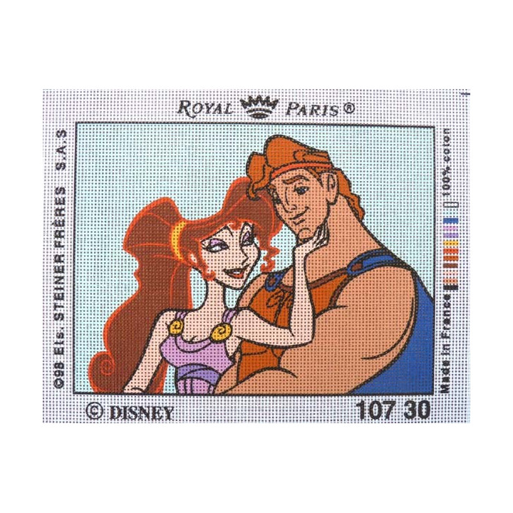 Canevas à broder 22 x 30 cm marque ROYAL PARIS thème DISNEY HERCULE