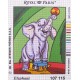 Canevas à broder 22 x 30 cm marque ROYAL PARIS thème ANIMAUX l'éléphant