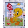 Canevas à broder 22 x 30 cm marque ROYAL PARIS thème WARNER BROS Titi