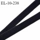 Elastique 10 mm bretelle et lingerie couleur noir doux au toucher style velours sur une face prix au mètre