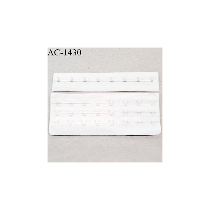 Bande Agrafe 15 cm haut de gamme pour soutien gorge 3 rangés 8 crochets couleur naturel très doux au toucher prix à l'unité