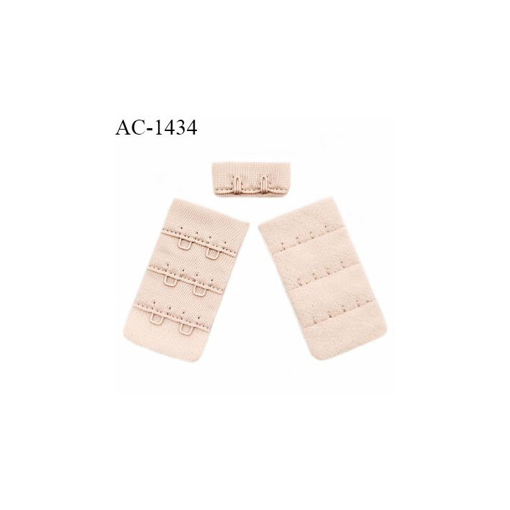 Agrafe 30 mm attache SG haut de gamme couleur chair peau 3 rangées 2 crochets doux au toucher prix à l'unité
