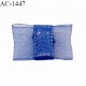 Noeud lingerie 20 mm haut de gamme en mousseline mate et centre satin couleur bleu summer blue prix à l'unité