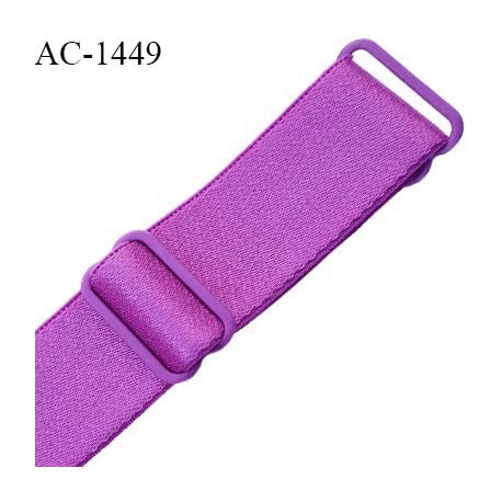 Bretelle lingerie SG 19 mm très haut de gamme couleur freesia brillant avec 2 barrettes longueur 20 cm prix à l'unité