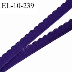 Elastique picot 10 mm lingerie couleur bleu indigo haut de gamme fabriqué en France pour une grande marque prix au mètre