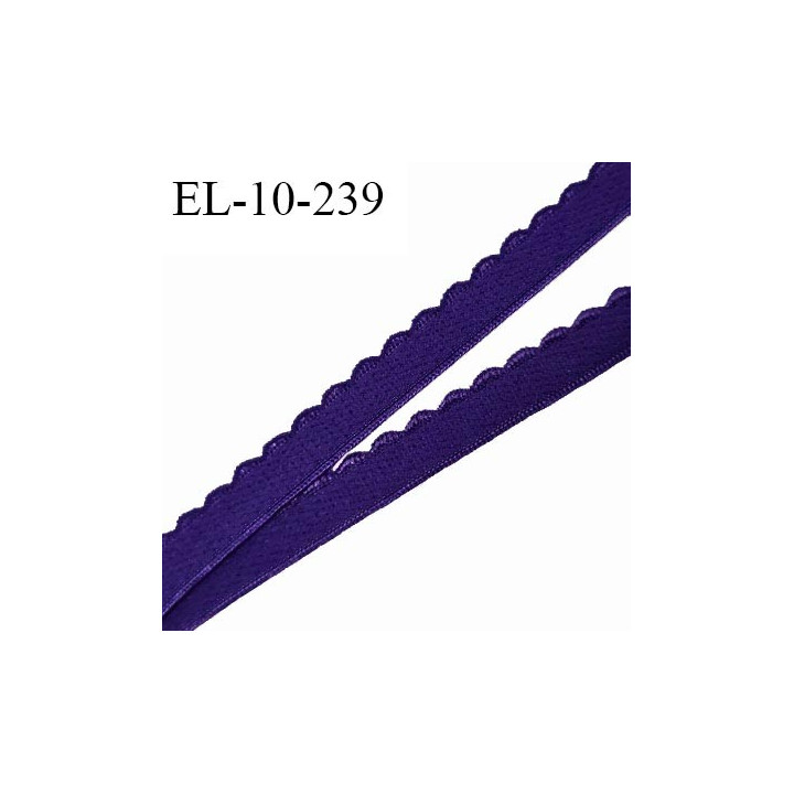 Elastique picot 10 mm lingerie couleur bleu indigo haut de gamme fabriqué en France pour une grande marque prix au mètre