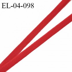 Elastique 4 mm spécial lingerie couleur rouge très doux au toucher grande marque fabriqué en France prix au mètre