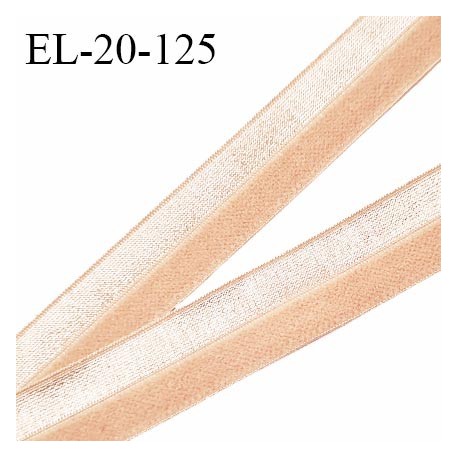 Elastique lingerie 20 mm très haut de gamme pré plié couleur chair fabriqué en France pour une grande marque prix au mètre