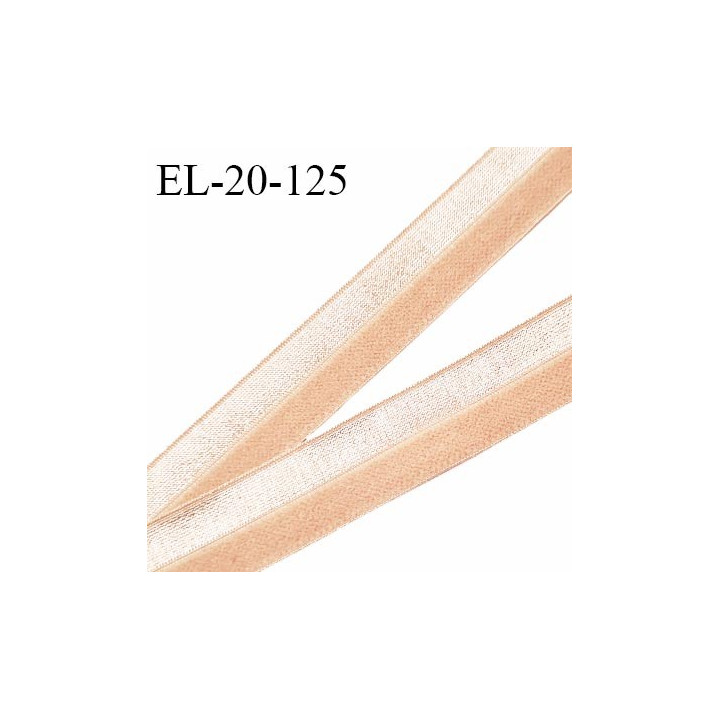 Elastique lingerie 20 mm très haut de gamme pré plié couleur chair fabriqué en France pour une grande marque prix au mètre