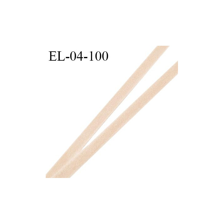 Elastique 4 mm spécial lingerie couleur chair très doux au toucher style velours grande marque largeur 4 mm prix au mètre