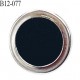 Bouton 12 mm pvc couleur noir et métal chromé accroche avec un anneau diamètre 12 mm  prix à la pièce