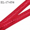 Elastique 16 mm bretelle et lingerie couleur rouge fusion fabriqué en France pour une grande marque largeur 16 mm prix au mètre