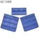 Agrafe 57 mm attache SG haut de gamme couleur bleu summer blue 3 rangées 3 crochets fabriqué en France prix à l'unité