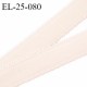 Elastique 25 mm bretelle et lingerie couleur beige rosé ou dune fabriqué en France pour une grande marque prix au mètre