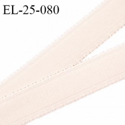 Elastique 25 mm lingerie couleur beige rosé ou dune fabriqué en France pour une grande marque prix au mètre