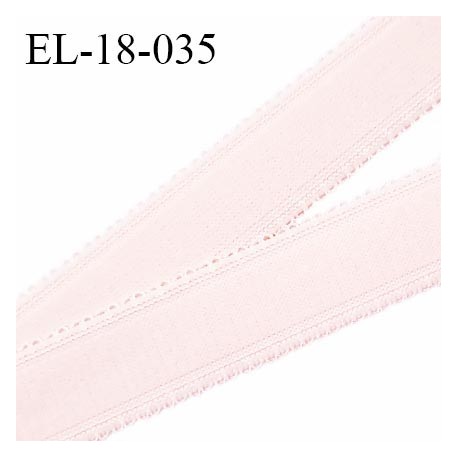 Elastique 18 mm bretelle et lingerie couleur cose candy très beau largeur 18 mm prix au mètre