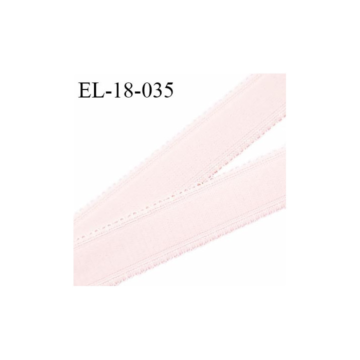 Elastique 18 mm bretelle et lingerie couleur cose candy très beau largeur 18 mm prix au mètre