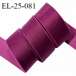 Elastique 24 mm lingerie couleur magenta brillant fabriqué en France pour une grande marque prix au mètre