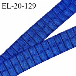 Elastique 19 mm bretelle et lingerie couleur nuit bleue froncé fabriqué en France pour une grande marque prix au mètre