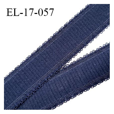 Elastique 17 mm bretelle et lingerie couleur bleu denim très beau fabriqué en France pour une grande marque prix au mètre
