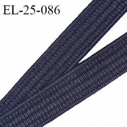 Elastique 24 mm bretelle et lingerie couleur bleu graphite fabriqué en France pour une grande marque prix au mètre