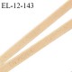 Elastique lingerie 12 mm très haut de gamme élastique souple couleur beige inscription La Perla largeur 12 mm prix au mètre