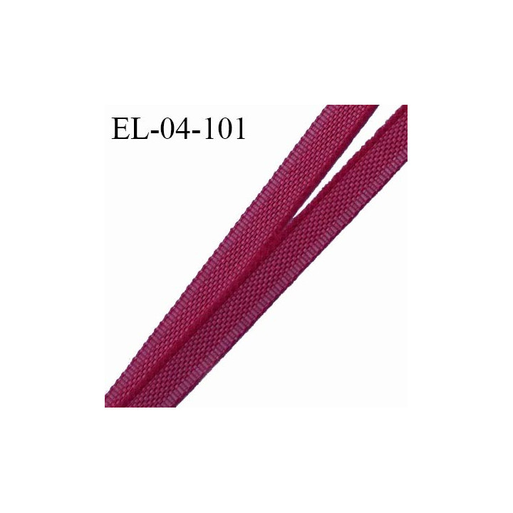 Elastique 4 mm fin spécial lingerie polyamide élasthanne couleur bordeaux grande marque fabriqué en France prix au mètre