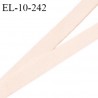 Elastique 10 mm lingerie haut de gamme couleur beige rosé allongement +60% largeur 10 mm fabriqué en France prix au mètre