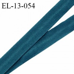 Elastique lingerie 13 mm haut de gamme pré plié couleur vert orient fabriqué en France pour une grande marque prix au mètre